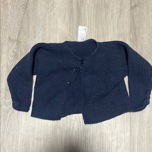 Navy Blue Knit Cardigan